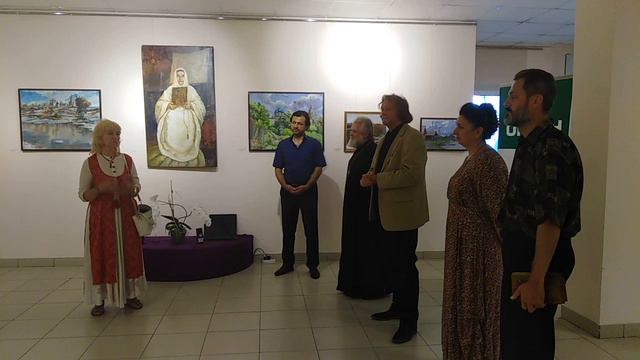 Художник Наталья Баринова на открытии выставки #РусскаяАтлантида смотреть онлайн