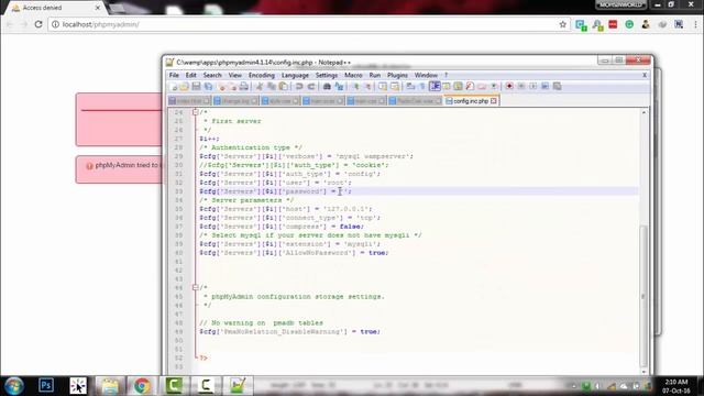 How to Fix Wampserver phpMyAdmin Access Denied Issue смотреть онлайн