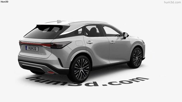 Lexus RX hybrid 2023 3D model by Hum3D.com смотреть онлайн