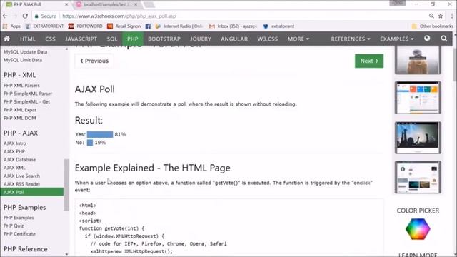 PHP 25 AJAX Poll in HINDI смотреть онлайн