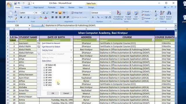 How to use sort and filter in excel in Hindi - Find and replace in excel | Part 29 смотреть онлайн