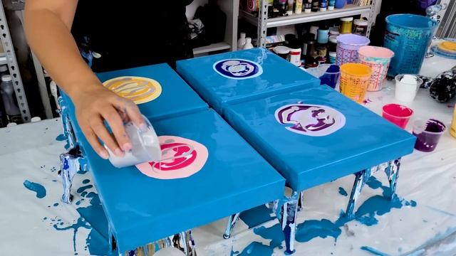 A NEW Way To See Which Color Palette Works Best! - Acrylic Pouring Tips And Tricks