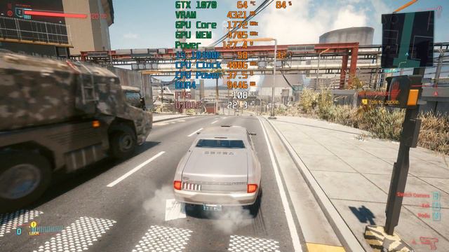 Cyberpunk 2077 GTX 1070 + I5 10400F 16GB 2666 1080P All Settings смотреть онлайн