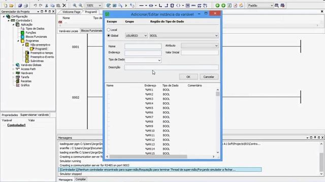 CLP SET E RESET  Com Software ATOS A1, Aula 004.