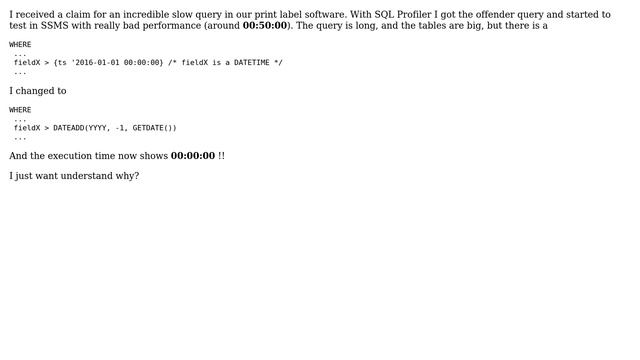performance: {ts 'datetime'} vs DATEADD() смотреть онлайн