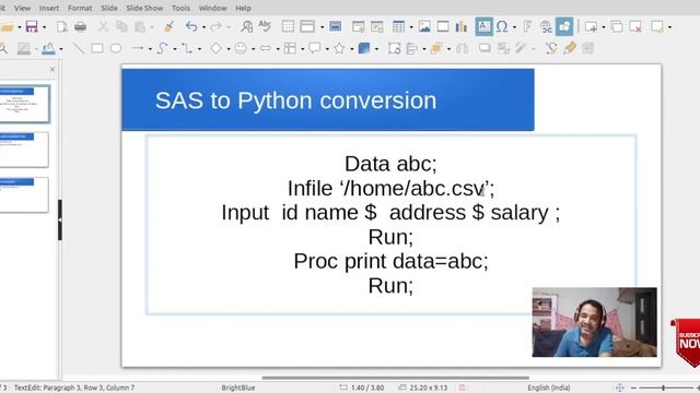 SAS to python and R conversion simple data step and proc step смотреть онлайн