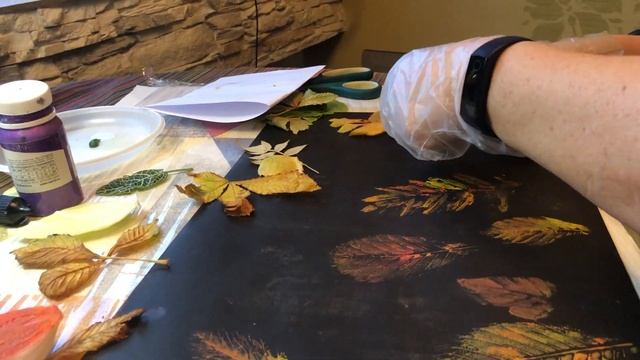Коллаж из осенних листьев. Видеоинструкция от Ольги Ёжиковой смотреть онлайн