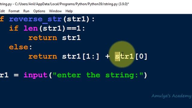 Reverse The Given String Using Recursion | Python Programs | Interview Question And Answer смотреть онлайн