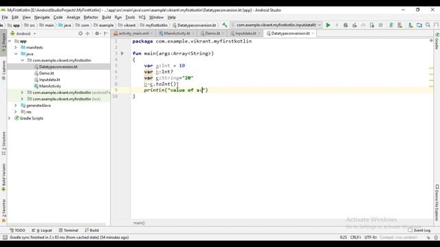 Kotlin in Hindi (Lecture 9), Datatype Conversion - Full tutorial on Android App Development смотреть онлайн