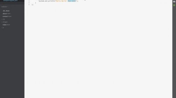 Sample Program in java