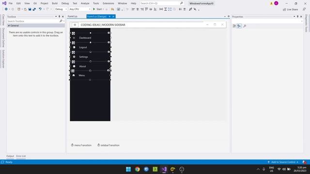 Step-by-Step Guide to Building a Smooth and Stylish Sidebar in Windows Form using C# смотреть онлайн