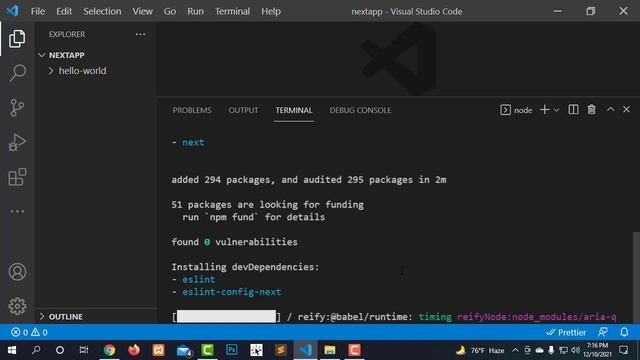 How to setup next.js in visual studio code & run hello world | Bangla Tutorials смотреть онлайн