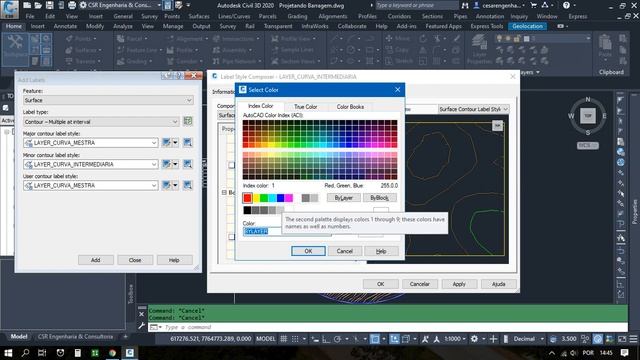 Inserir cotas de nível no AutoCAD Civil 3D 2020 | Aula 10 de 19 смотреть онлайн
