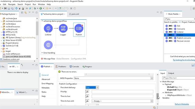 Mule4 | MuleSoft Tutorials | ActiveMQ Publish/Consume Message to Queue Part - 2 смотреть онлайн