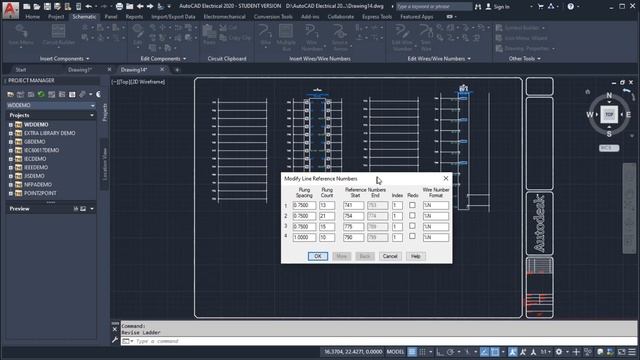 Editar numeracion de Ladder con AutoCAD Electrical 2020 14 смотреть онлайн