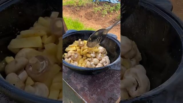 Это очень вкусно! Мясо с овощами в казане смотреть онлайн