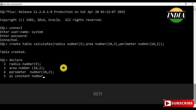 Calculates area and perimeter of circle using PL/SQL | How to calculate area of circle using PL/SQl смотреть онлайн