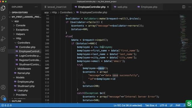 Database Operation in Laravel смотреть онлайн