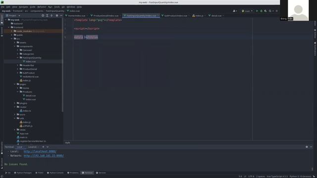 Web bán hàng với VueJS, Vuetify, Python, Docker P17 смотреть онлайн