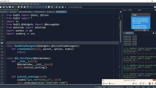 #10: Mendesain GUI untuk FORM TERRITORY (PostgreSQL + Python GUI) смотреть онлайн