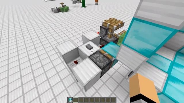 Minecraft 1.8.9- Invisible dispenser tutorial смотреть онлайн