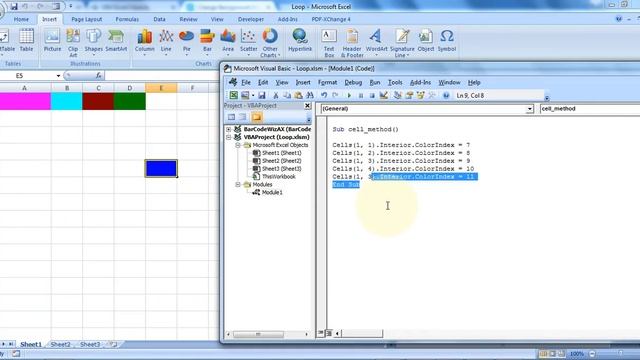 Microsoft Excel How To Set Cells Background Color Using Vba 11 смотреть онлайн