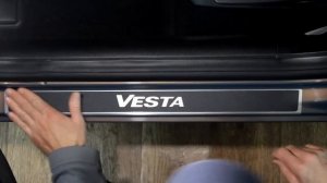 Наклейки на пороги для LADA (ВАЗ) Vesta