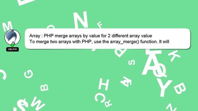 Array : PHP merge arrays by value for 2 different array value смотреть онлайн