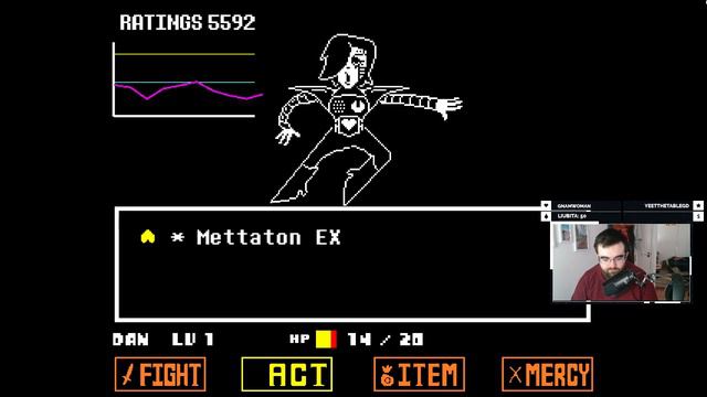 The Mettaton Boss Fight On Pacifist Almost Broke Me... (Undertale BLIND Pacifist Playthrough Ep. 12