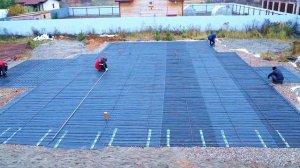 Монолитный фундамент поэтапно. Плантер, раскладка арматуры, каркасы и "пэшки"