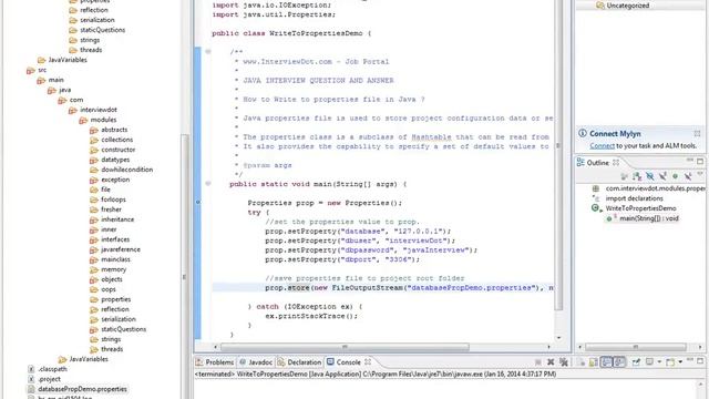 How to Write to properties file in Java смотреть онлайн