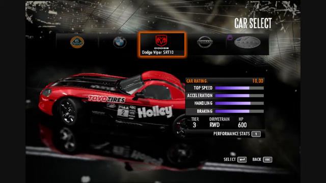 Need for speed SHIFT menus and some cars demo смотреть онлайн
