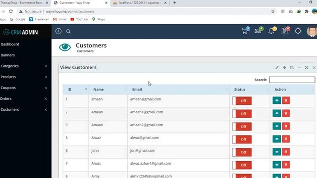Ecommerce Website in Laravel || Working on Admin Panel || Customer Modules || Part 70 смотреть онлайн