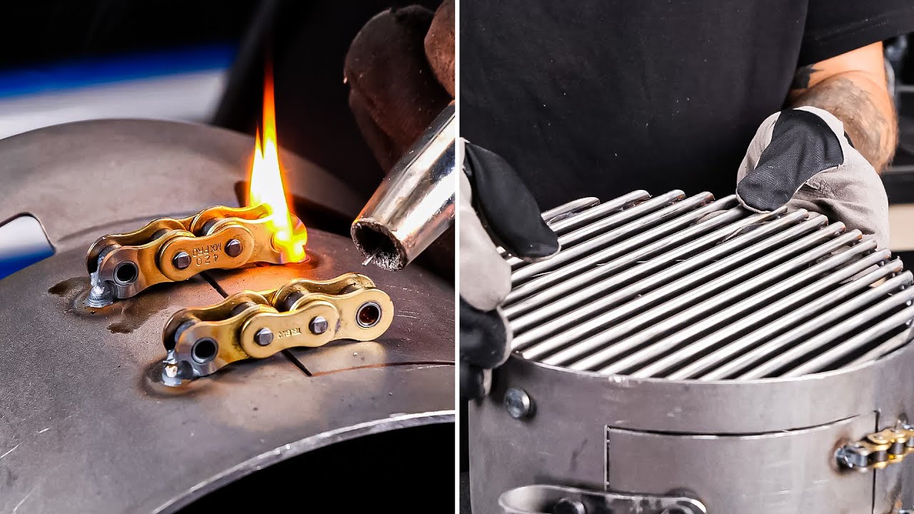 Как превратить пропановый бак в портативное барбекю - Ремейк проекта смотреть онлайн