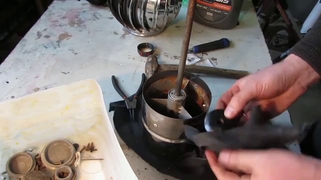 Турбо дефлектор после 1.5 года работы. Меняем подшипники. смотреть онлайн