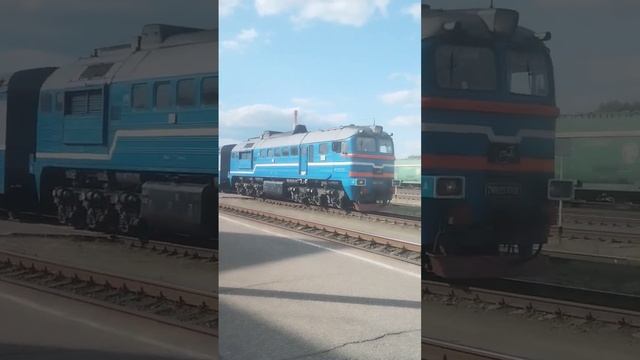 Дизель-поезд ДДБ1-0308 (ДРБ2-010) "Полоцк-Витебск" отправляется со станции Полоцк смотреть онлайн