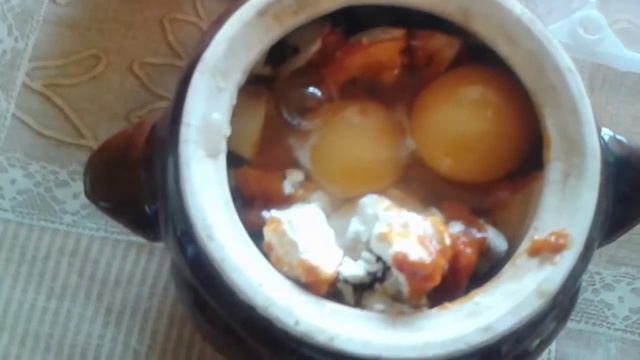 Рецепт вкусного и очень быстрого обеда в глиняном горшочке в микроволновке. смотреть онлайн