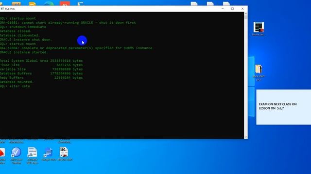 Oracle DBA - Configuring Archive Log смотреть онлайн