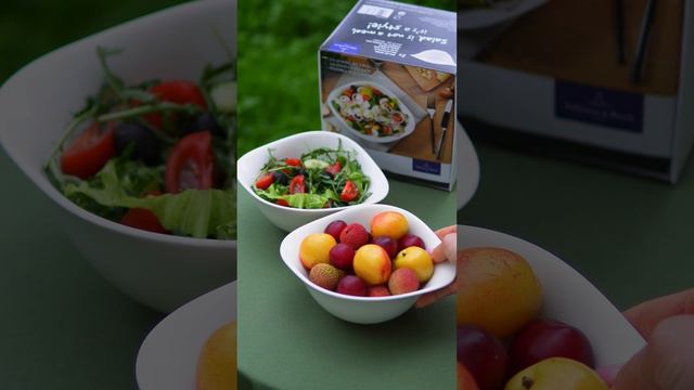 Набор из 2-х вместительных салатников Vapiano объёмом 780 мл, выполненных из премиального фарфора💙 смотреть онлайн