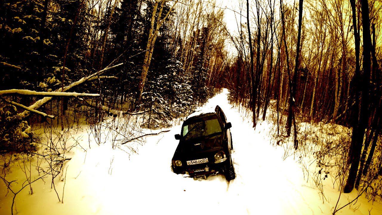 ПОЕЗДКА В ТАЁЖНОЕ ЗИМОВЬЁ, на Suzuki Jimny 3 ЧАСТЬ, выезд. смотреть онлайн