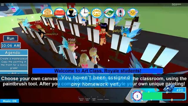 Играем в ROBLOX! Школа фей. Royale High School смотреть онлайн