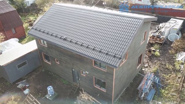 Каркасный дом 194кв.м. в п. Левашово Ленинградской области смотреть онлайн