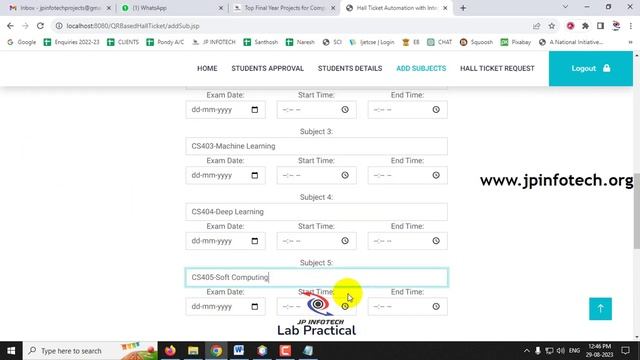 Hall Ticket Generation System with Integrated QR Code | Java Web Application Final Year Project 202 смотреть онлайн