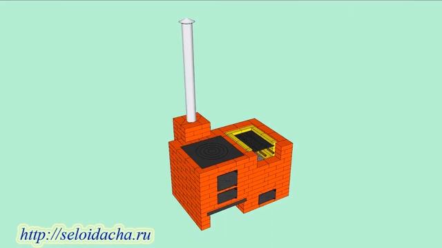 Финская универсальная уличная печь барбекю из кирпича, , с казаном (плюс мангал), своими руками смотреть онлайн