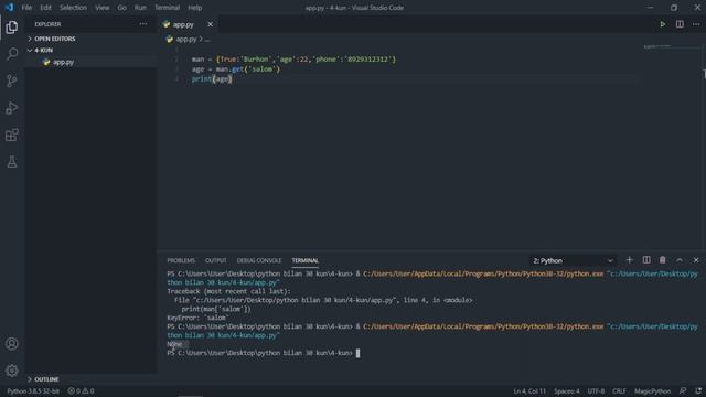 Python bilan 30 kun. 4 - Kun. Ma'lumotlar turlari.10-qism смотреть онлайн