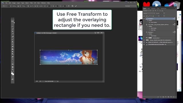 How to make an anime or game signature (Photoshop tutorial) смотреть онлайн