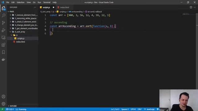 How to sort an array in JavaScript – ascending and descending смотреть онлайн