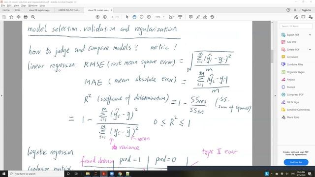 class 29 model selection and regularization смотреть онлайн