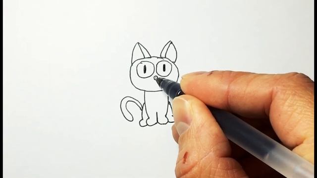 How to draw a cat - Как нарисовать кошку ??? смотреть онлайн