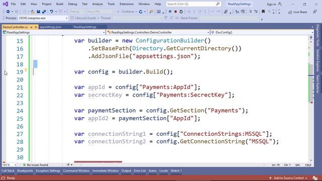 [ASP.NET Core] Đọc thông tin appsettings.js смотреть онлайн